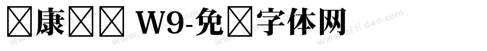 华康综艺 W9字体转换